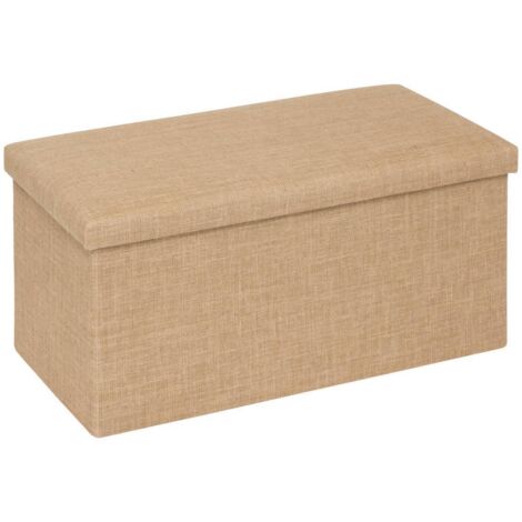 Puff mix n modul de yute beige 76x38cm - 5five
