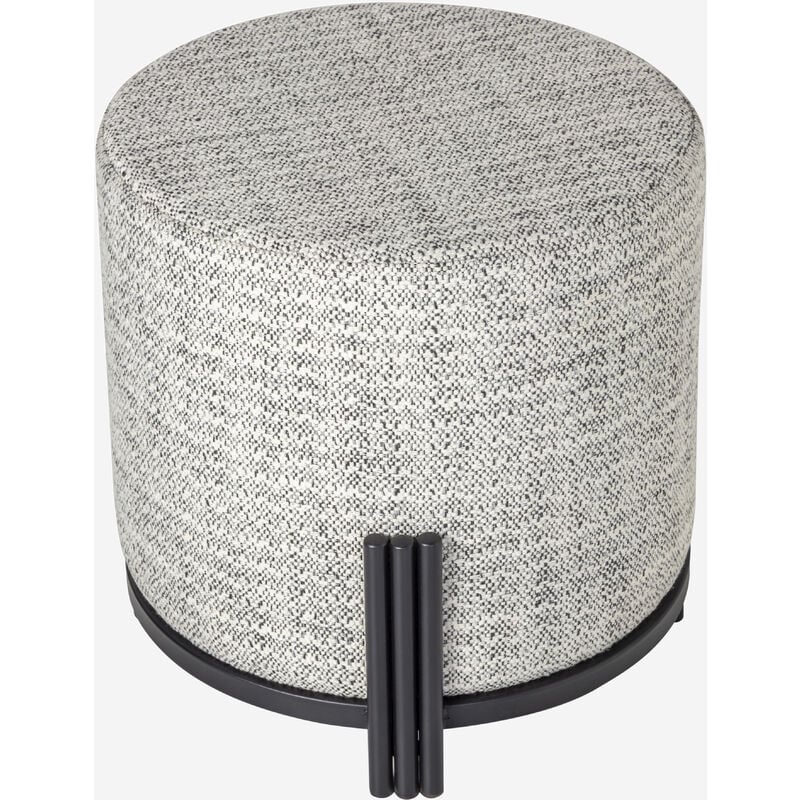 

Puff pequeño joy blanco y gris