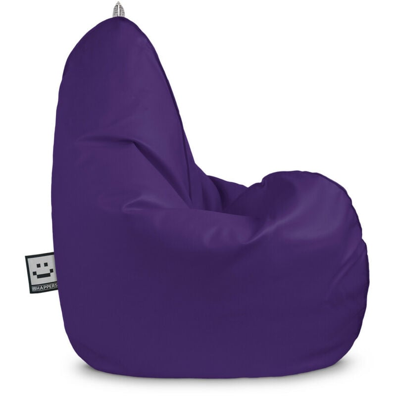 Pouf Poire Relax Similicuir Lilas Enfant Lilas