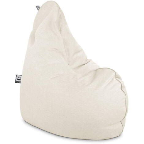 Puff Pera Relax Terciopelo Vintage Crudo XL Crudo