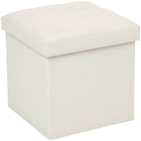 Puff plegable 'Lysandre' beige - Atmosphera créateur d'intérieur