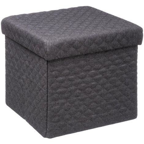 Puff plegable mix n modul 31x31cm gris antracita - 5five