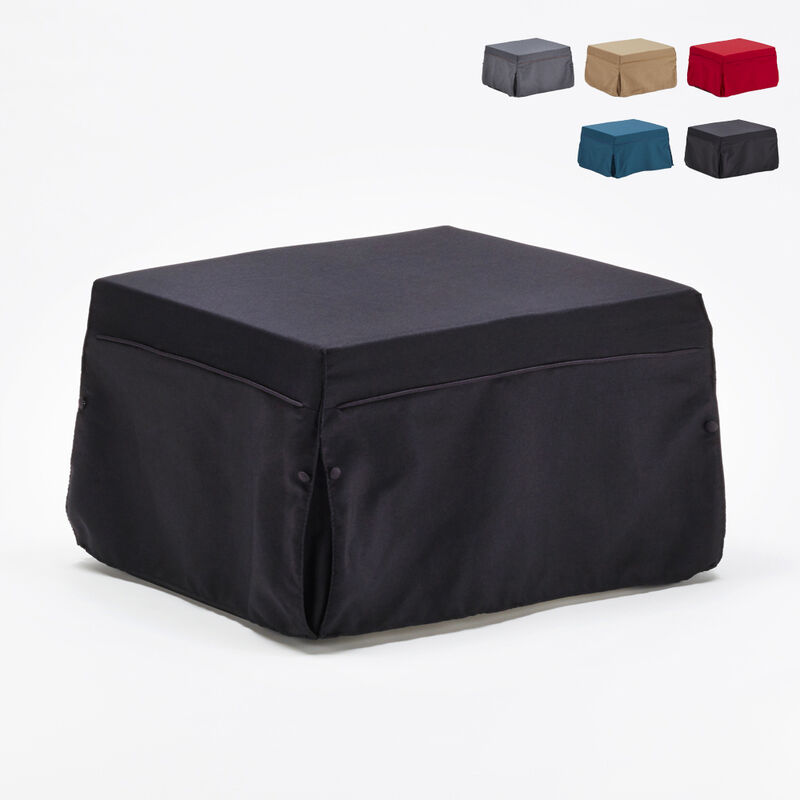 

Puff prontoletto con cama plegable Morfeo | Color: Negro