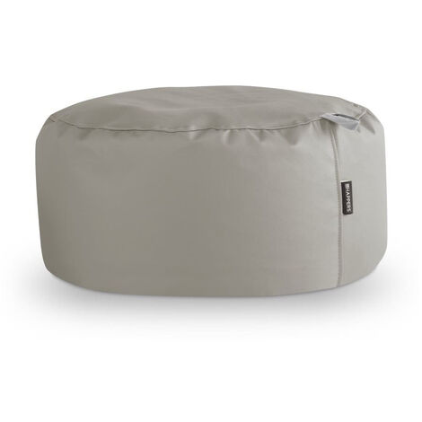 Puff Redondo Polipiel Outdoor Gris Claro Happers Gris Claro