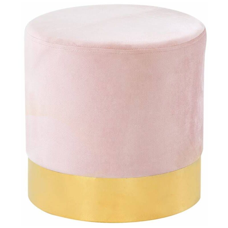 

Puff Reposapies Paris De 36 Cm Rosa Palo Velvet Ancho: X Largo: X Alto: 36