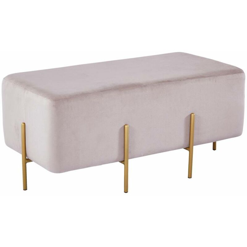 

Puff Reposapies Rectangular Ma Coffee Velvet Ancho: 91.5 X Largo: 42 X Alto: 45