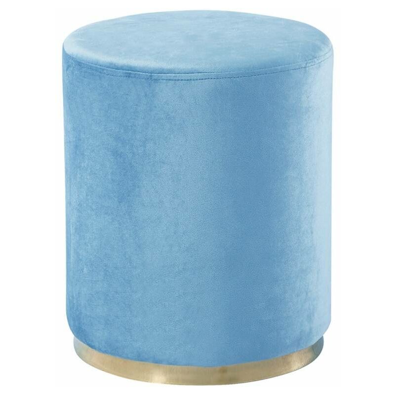 

Puff Reposapies Saloon De 35 C Azul Claro Velvet Ancho: X Largo: X Alto: 41