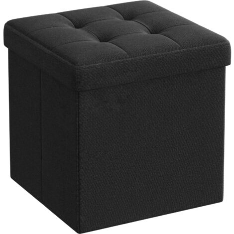 Puff Valora PUFA LSF028B01 almacenamiento MDF negro práctico