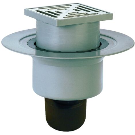 Puisard de sol DN50/75/110, support de grille en acier inoxydable 147x147mm/138x138mm