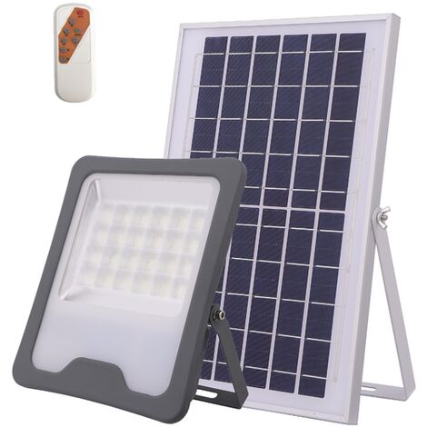 Puissant Projecteur Solaire multifonction en aluminium - 2100lm pour 40-50m²