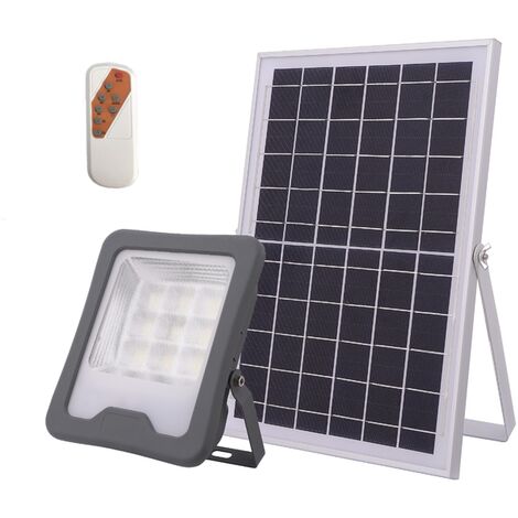 Puissant Projecteur Solaire multifonction en aluminium - 900lm pour 15-20m²