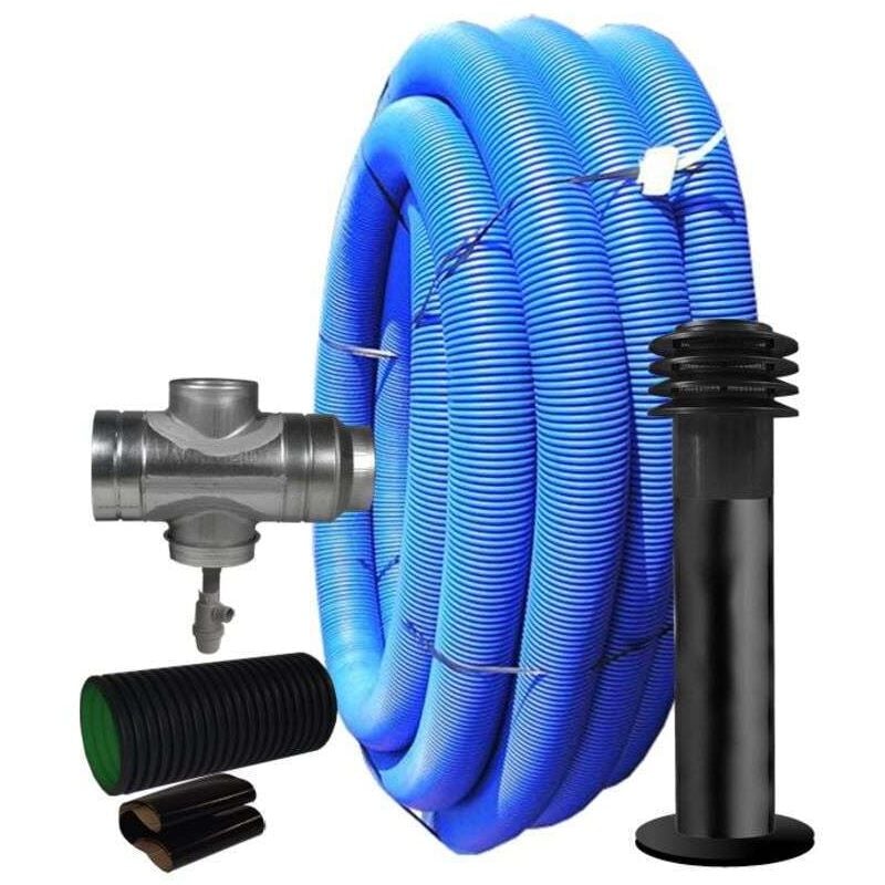 Kit puits canadien 50m avec croix de maintenance et prise d'air Elégance - KITPUITSELEG ECONONAME - KITPUITSELEG