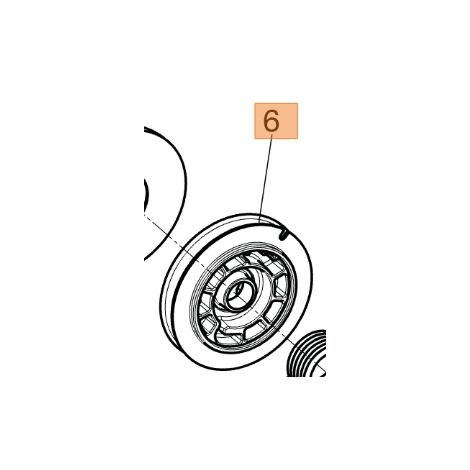 Puleggia avviamento motosega originale GST250 GST360 OLEOMAC