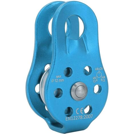 Puleggia da 26KN, puleggia in lega di alluminio, lavoro in quota, alpinismo, sollevamento tandem, soccorso all'aperto, attrezzatura per arrampicata