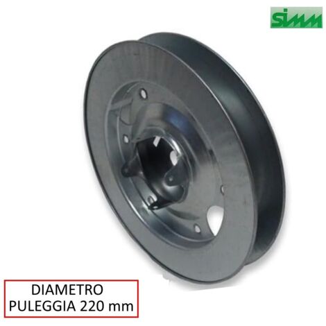 PULEGGIA DIAMETRO 220 MM PER RULLO LEGNO
