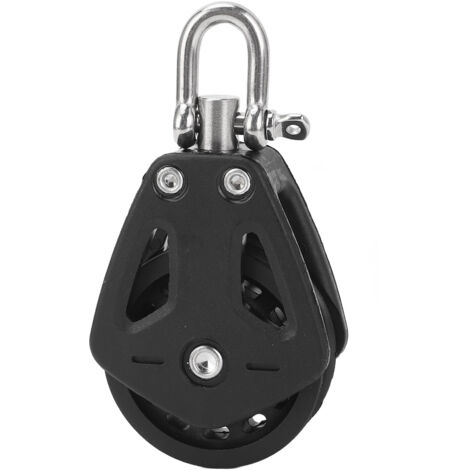 Puleggia per barche a vela Strumento di sollevamento per rulli per kayak con collegamento sicuro in nylon in acciaio inossidabile per navi da crociera oceaniche