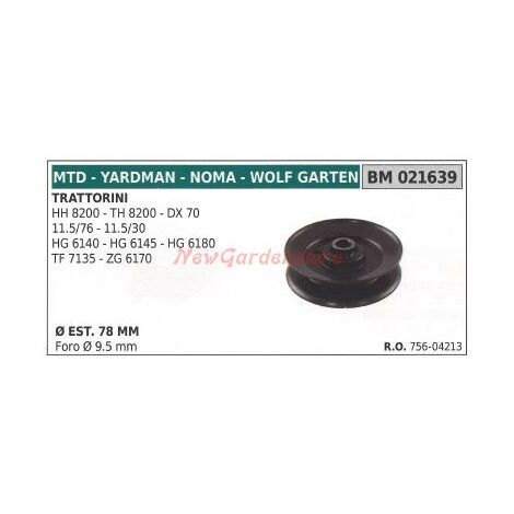 Puleggia per trattorino rasaerba tagliaerba HH8200 TH8200 MTD 021639