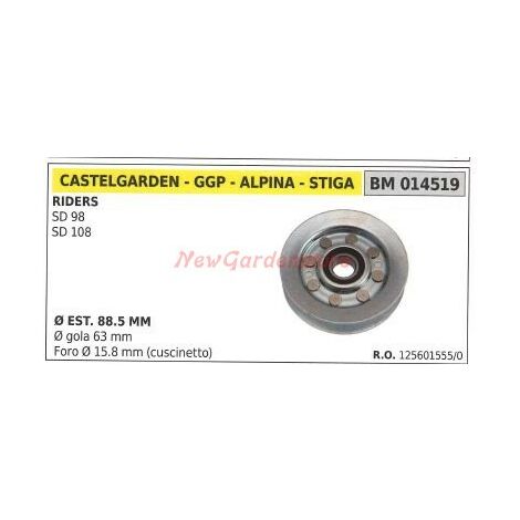 Puleggia per trattorino rasaerba tosaerba tagliaerba rider SD 98 SD 108 014519