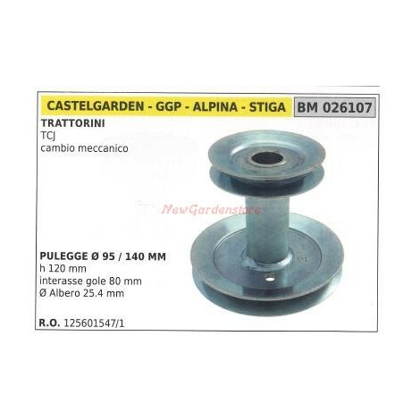 Puleggia per trattorino rasaerba tosaerba TCJ cambio meccanico GGP 026107