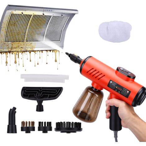 Pulitore a vapore ad alta pressione da 1200 W, vaporizzatore manuale con serbatoio dell'acqua da 600 ml per la pulizia di pavimenti, cucina e auto