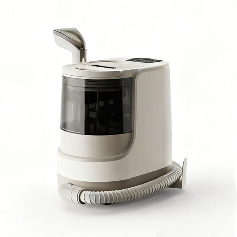 Pulitore a vapore Bear, funzione vapore e aspirazione 2 in 1, 1600W, senza sacchetto, per divani, tappeti, tende e materassi