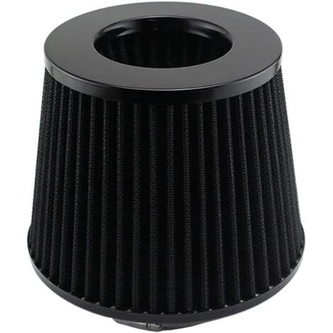 Pulitore del filtro dell'aria da 76 mm per tubi di aspirazione con filtro di ricambio da 2,99 pollici di diametro (nero)