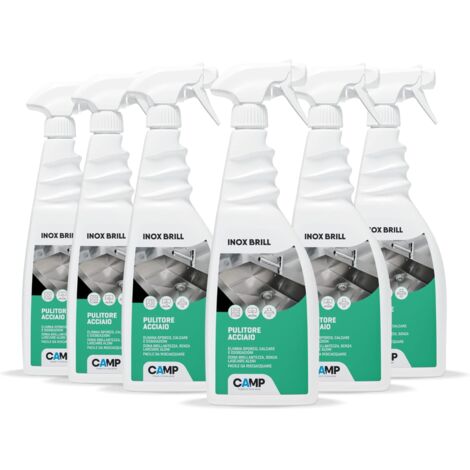 Pulitore lucidante inox brill 750 ml per acciaio inox