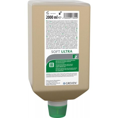 Pulitore manuale speciale GREVEN® SOFT ULTRA 2l a risciacquo, rigenerante