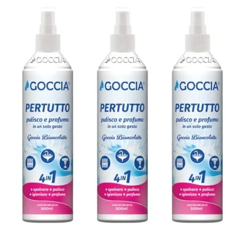 REPLOOD Pulitore Multiuso 4 in 1 Goccia Biancolatte Pertutto – 3 pezzi da 500ml ciascuno