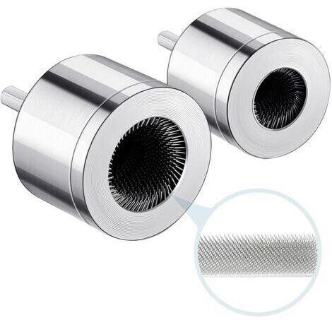 Pulitore per tubi in rame, spazzola per la pulizia di fori da 15 + 22 mm, spazzole per la pulizia di tubi in rame in acciaio al carbonio migliorato, pulitori per tubi in rame efficienti, br