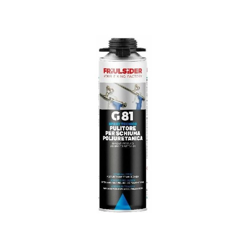 Image of Bombola spray tecnico G81 Friulsider pulitore schiuma poliuretanica 500ml