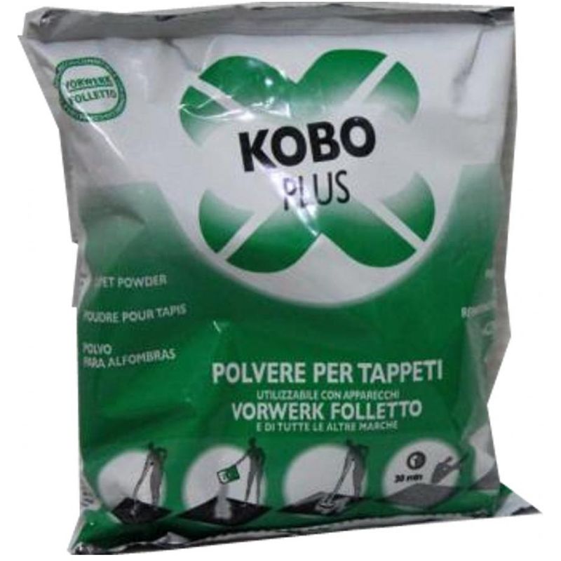 Image of PULIZIA TAPPETI Detergente in polvere kobosan Folletto in busta 420gr