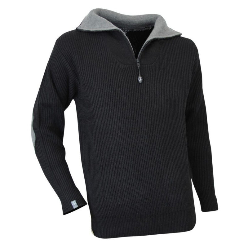 LMA - Pull col camionneur noir - Couleur Noir - Taille Vêtement 2XL