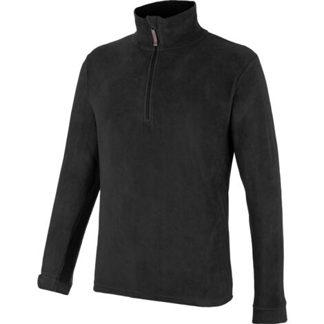 Blouson Polaire Lourd Portwest Argyll 6XL Noir - Polaire 400g Anti-bouloche - Poches Zippées - Confortable Et Durable