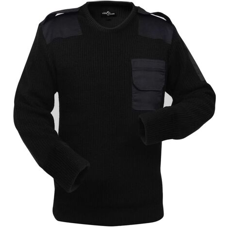 Pull de travail pour hommes Noir Taille XL