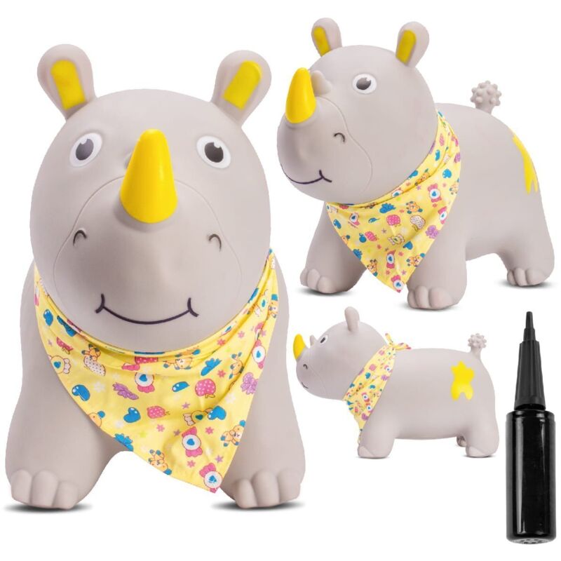 Pull enfant avec escarpins RHINOCÉROS, gris avec bandana