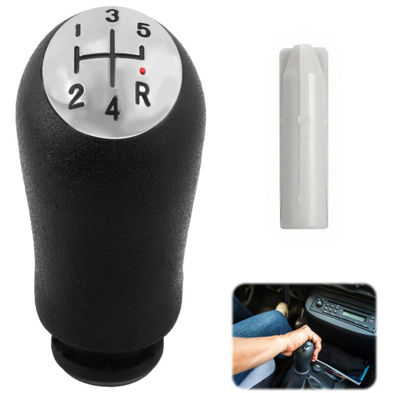 Pull Levier de Vitesse 5 Vitesses pour Clio III, Megane 2 Laguna 2, Clio 4, Mk2, Scenic Mk2, Pommeau de levier de vitesse manuel à 5 vitesses avec