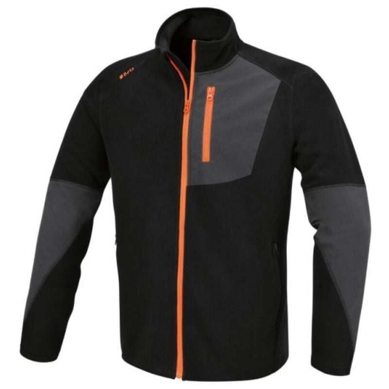 Beta - Pull micropolaire zippé homme 7657N - Noir - 2XL