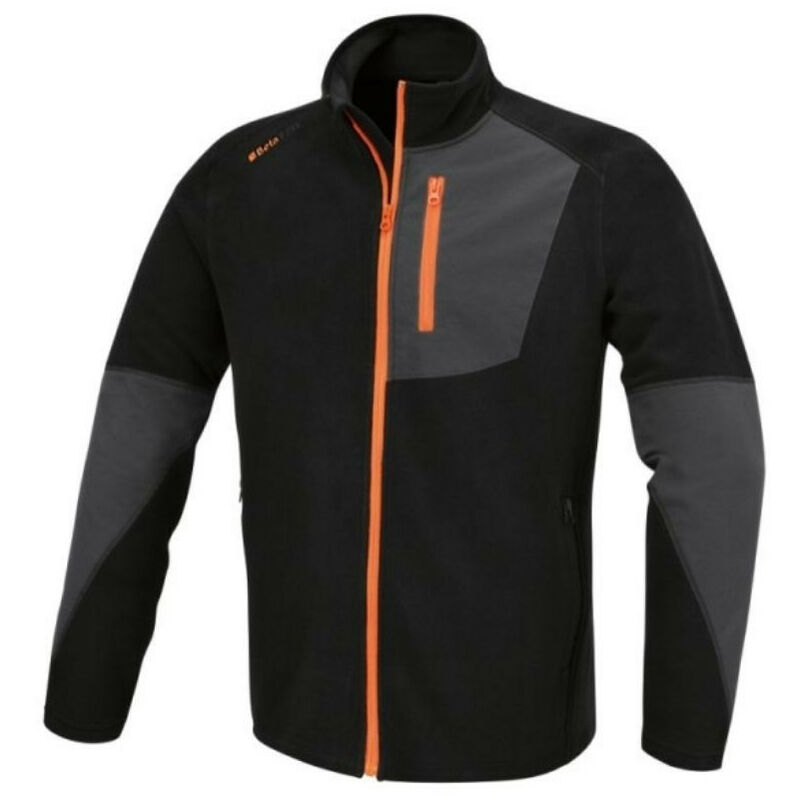 Beta - Pull micropolaire zippé homme 7657N - Noir - s