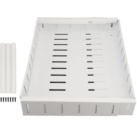 Pull Out Cabinet Organizer Expandable Adhesive Cabinet Slide Out Drawer for Pantry Closet White