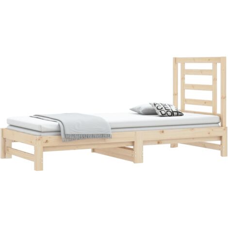 Pull-out Day Bed without Mattress 2x(90x200) cm vidaXL