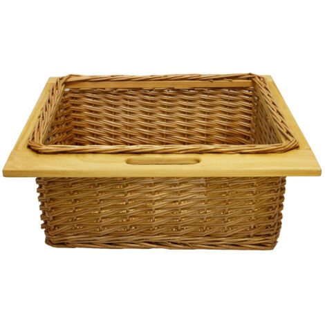 Pull Out Wicker Kitchen Baskets 600mm