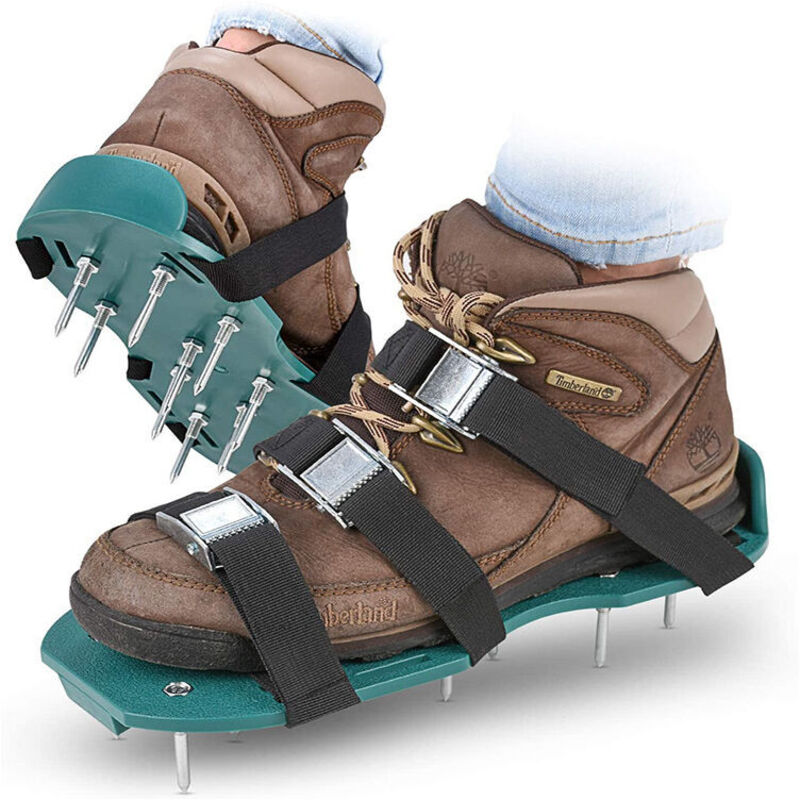 Aérateur de pelouse Chaussures de gazon Aérateur de pelouse Sandales pour pelouse Scarificateur de pelouse Aérateur de pelouse Spike Aérateur de