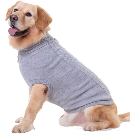 Pull pour petit chien, pull pour temps froid, vêtement classique à col haut, épais et chaud