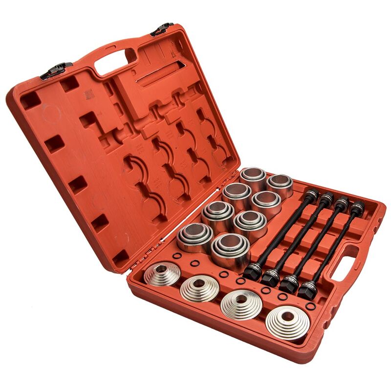 Maxpeedingrods - Pull Press Sleeve Kit 36 pcs Bush and Bearing Removal Tool Set Stop plate discs