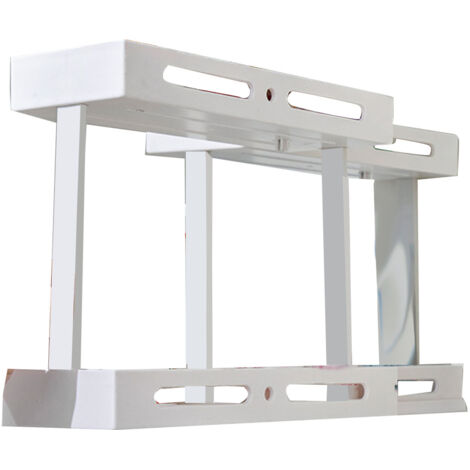 Pull Rotate Spice Rack Multifunctional Large Capacity Durable Stable 2 Tier Spice Organizer for Home Kitchen