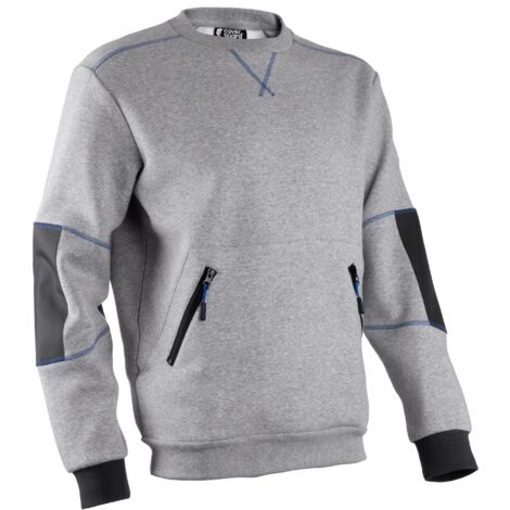 Pull Sweat de travail HATO - Gris chiné - COVERGUARD HATO  M