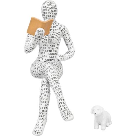 Pulp en Résine Unique Lire des Femmes Figurine Décor Décor