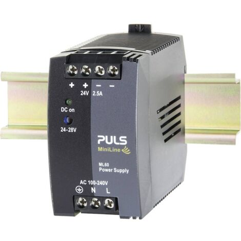 PULS ML60.241 Alimentatore per guida DIN 24 V/DC 2.5 A 60 W Num. uscite:1 x Contenuto 1 pz.