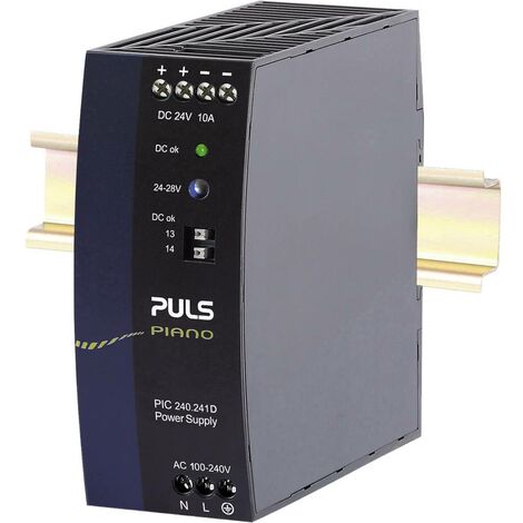 PULS Piano Alimentatore per guida DIN 24 V 10 A 240 W Num. uscite:1 x Contenuto 1 pz.